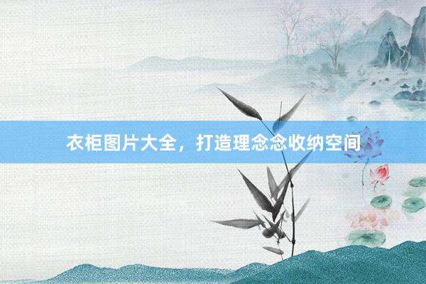 衣柜图片大全，打造理念念收纳空间